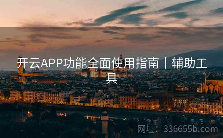 开云APP功能全面使用指南｜辅助工具