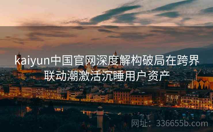 kaiyun中国官网深度解构破局在跨界联动潮激活沉睡用户资产
